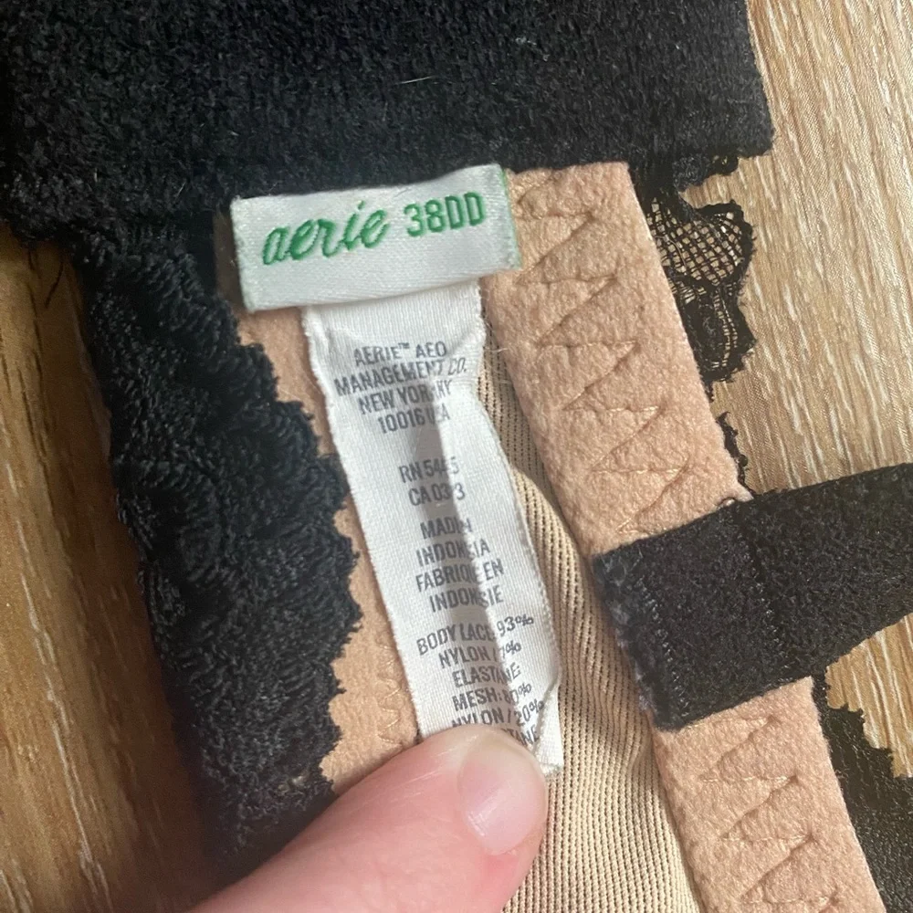 Aerie Wireless Black Lace Bra - Picture 2 of 8